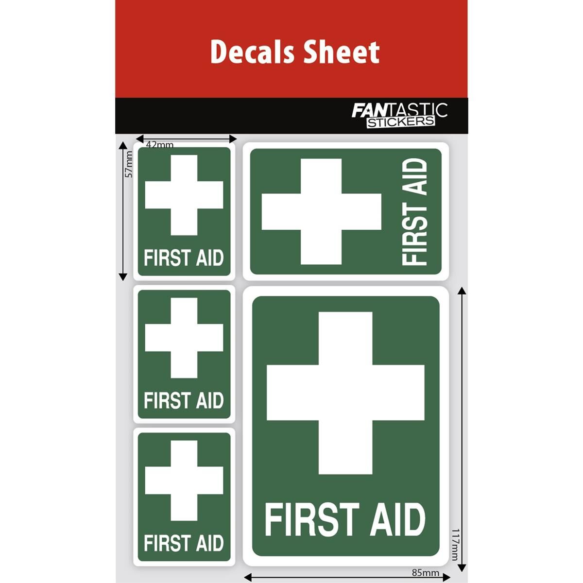 HEALTH & SAFETY FIRST AID DECAL SHEET, , scaau_hi-res