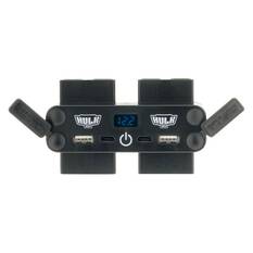 4 WAY 12/24V DC POWER ADAPTOR 4x 50A PLUGS USB'S & VOLTMETER TOUCH SWITCH, , scaau_hi-res