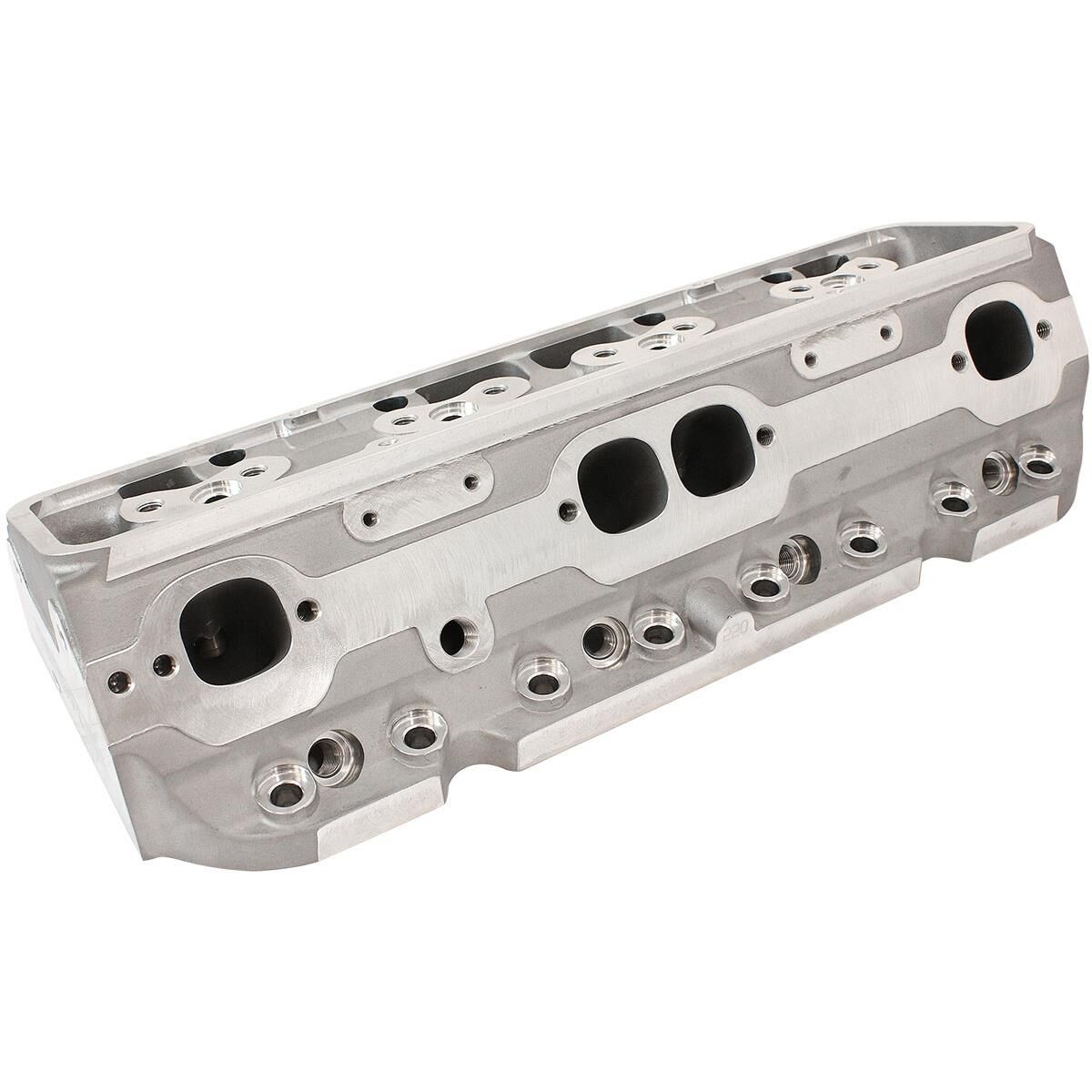 SBC 220CC ALUMINIUM HEADS BARE75CC, 2.10"/1.60" VALVES, PAIR, , scaau_hi-res