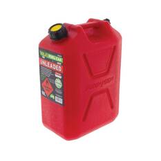 FAST FLOW PLASTIC FUEL CAN 10LT UNLEADED RED, , scaau_hi-res