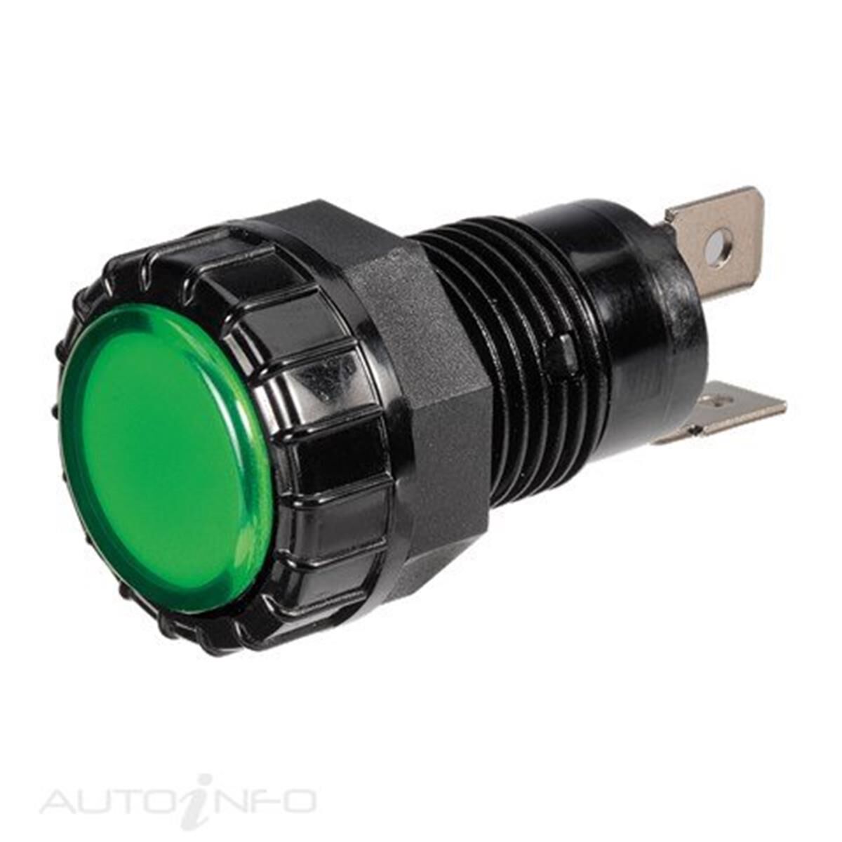 PILOT LED 12V GREEN BL, , scaau_hi-res