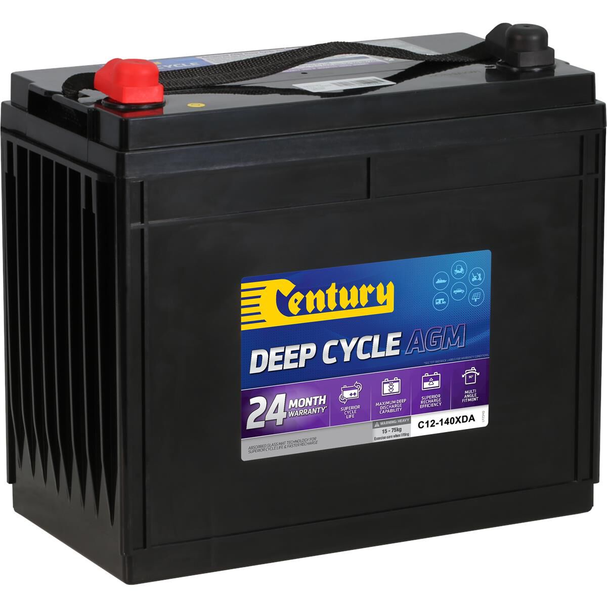 CENTURY AGM BATTERY - C12-140XDA, , scaau_hi-res