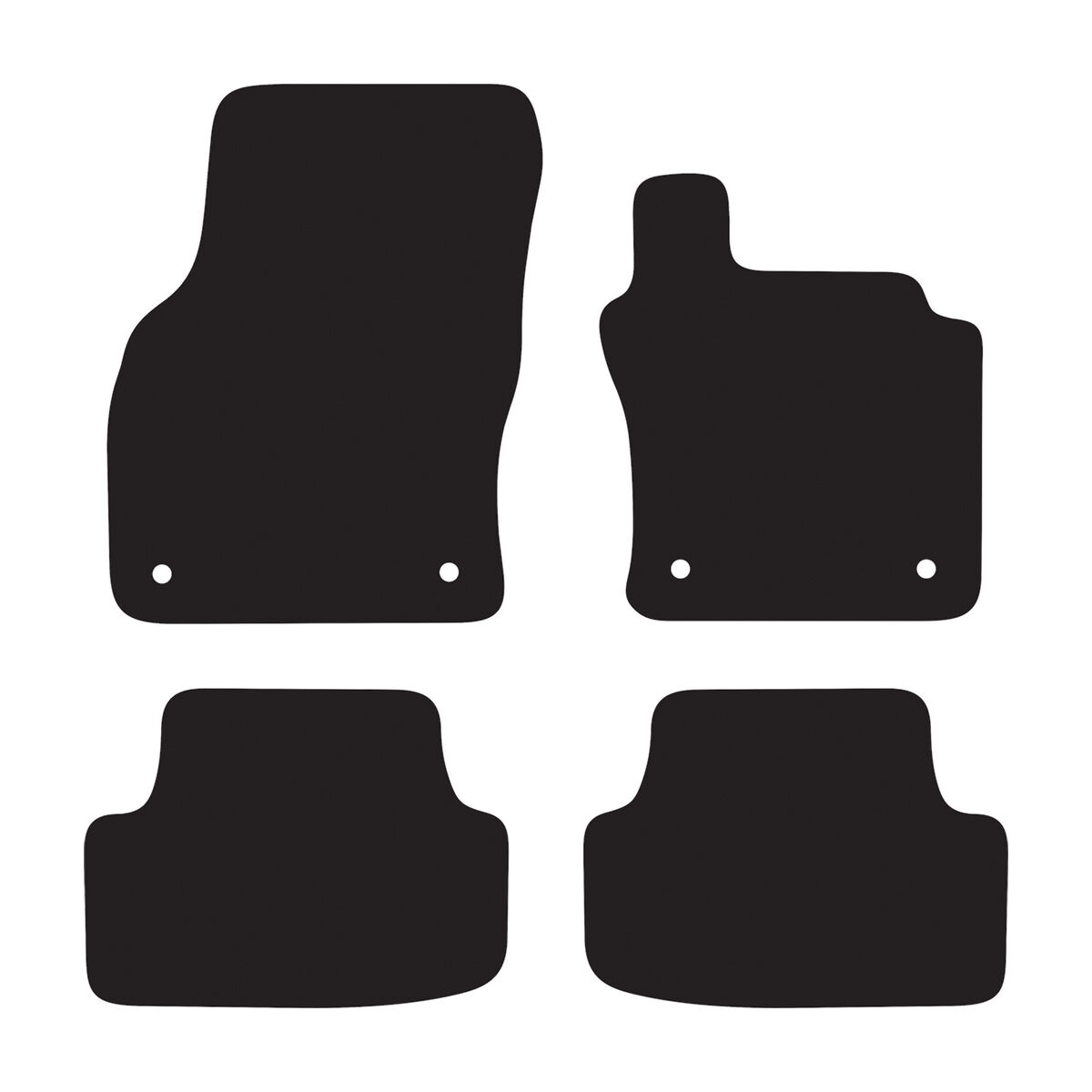 EXECUTIVE RUBBER CAR MATS FOR VOLKSWAGEN GOLF (MK7 HATCH) 2013-2020, , scaau_hi-res