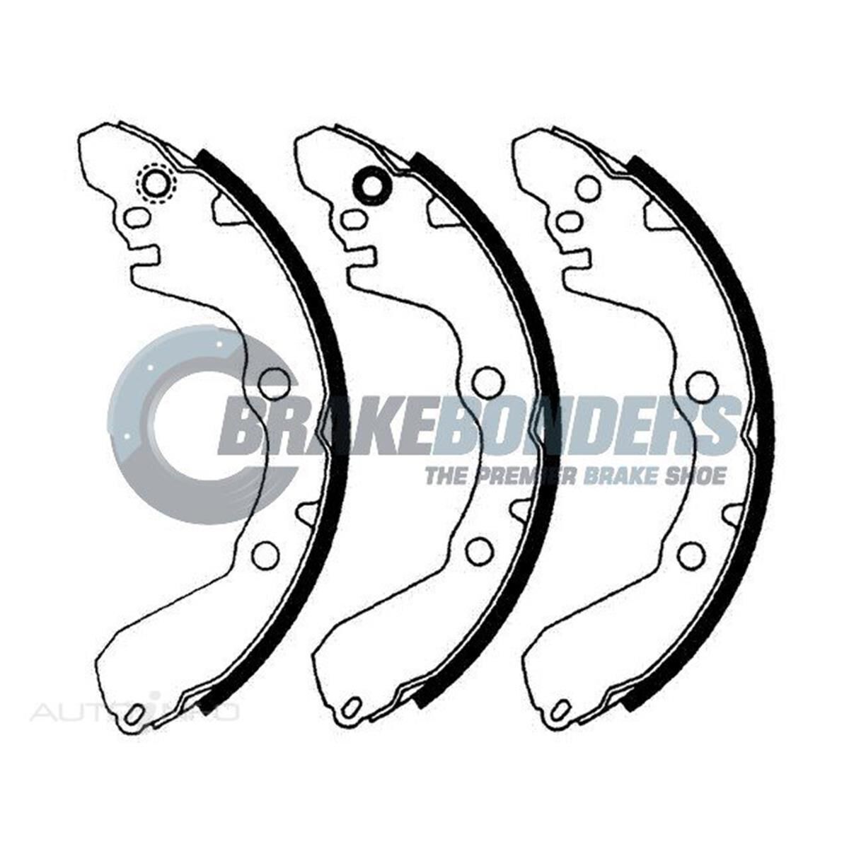 Brake Shoes - Mitsubishi 228.6mm, , scaau_hi-res