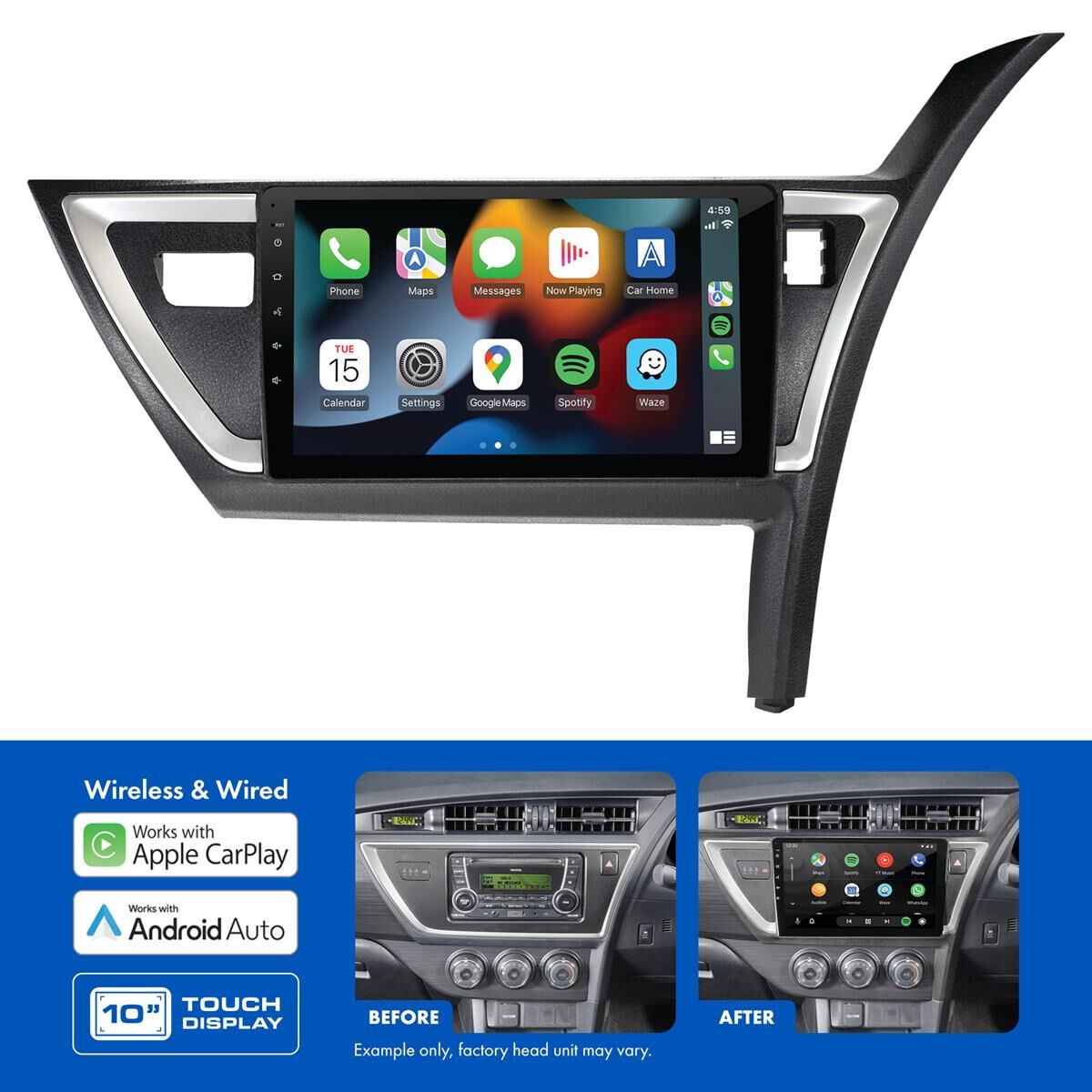10" MULTIMEDIA RECEIVER TO SUIT TOYOTA COROLLA HATCH (2012-2015), , scaau_hi-res