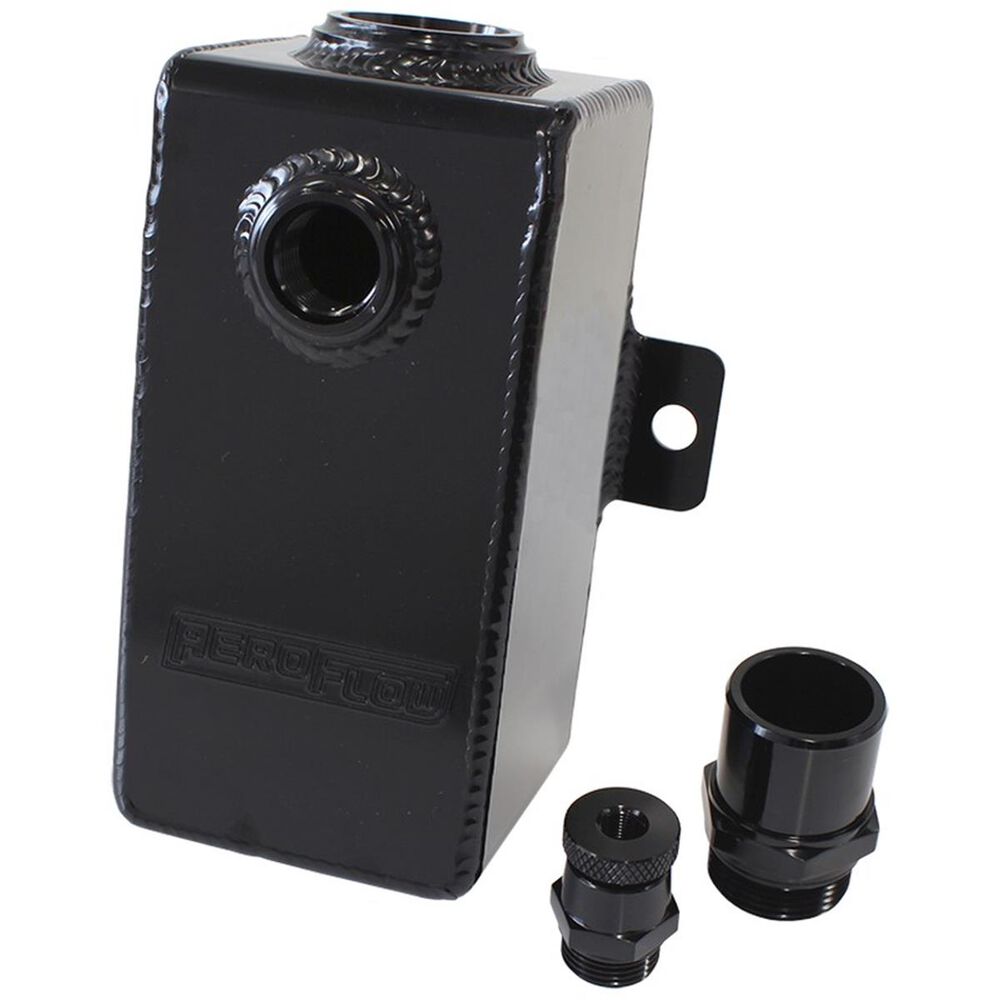 Aeroflow Universal Breather Tank Black, AF772015BLK Supercheap Auto