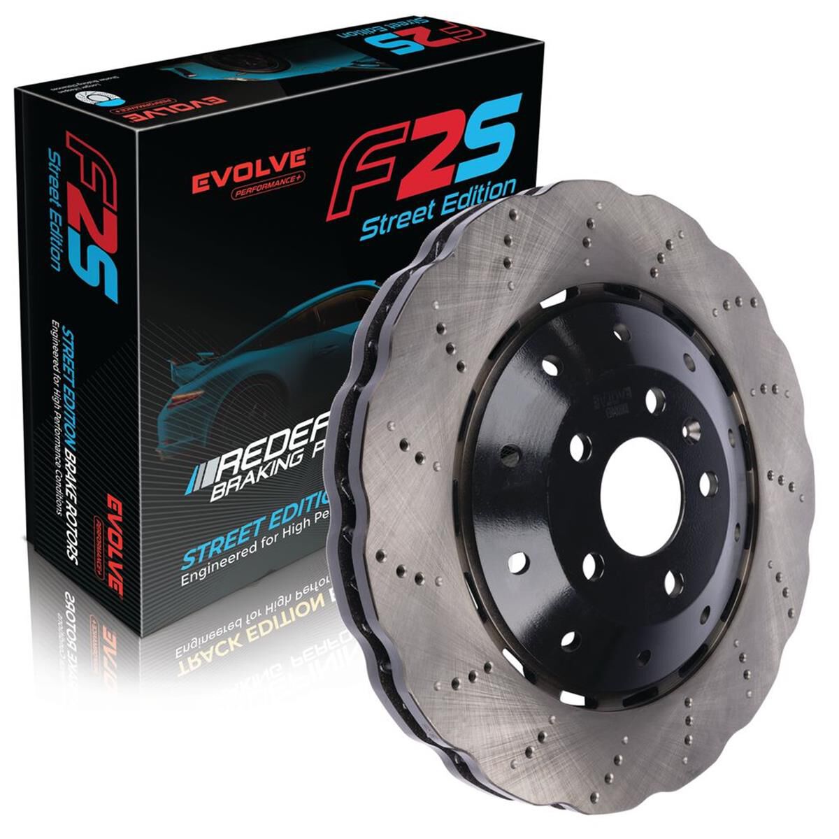 Bremtec EVOLVE FS2 Performance+ Brake Rotor - Single Front, BDR8004LEV ...