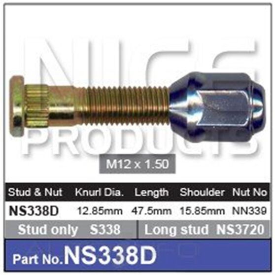 Nice Wheel Stud And Nut Set NS338D Supercheap Auto