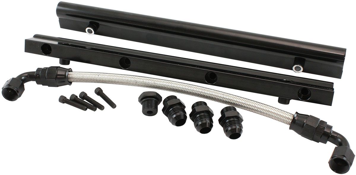 Aeroflow GM LS Modular Fuel Rail Kit Intake Manifold Hi Rise - AF6999 ...