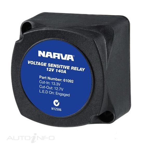 Narva Voltage Sensitive Relay 140a 12v Supercheap Auto