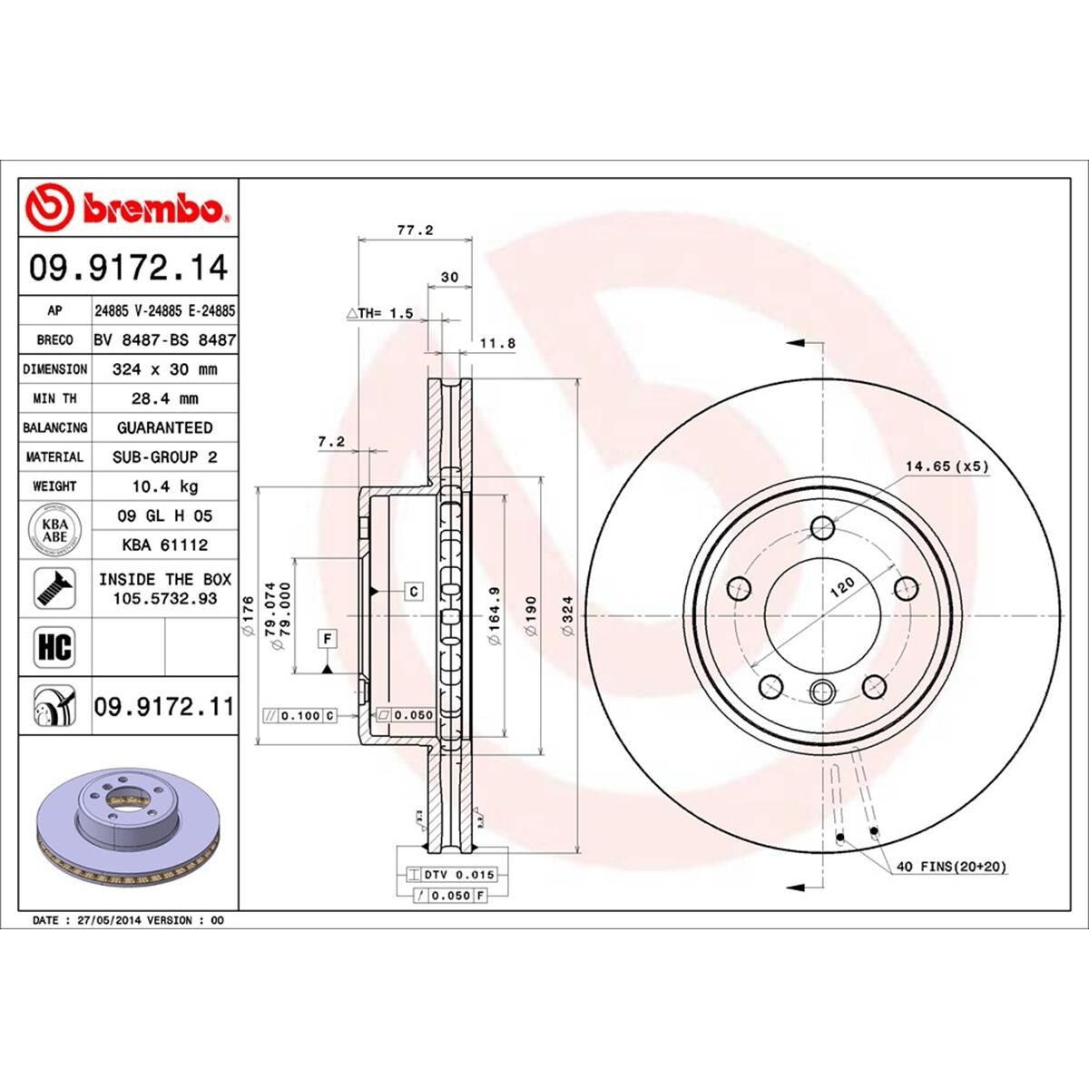 BREMBO DISC ROTOR, , scaau_hi-res