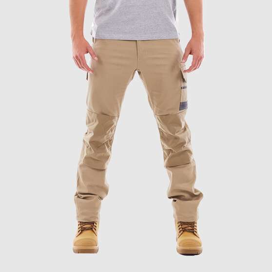 TRADIE FLEX CONTRAST CARGO PANT KHAKI 77, , scaau_hi-res