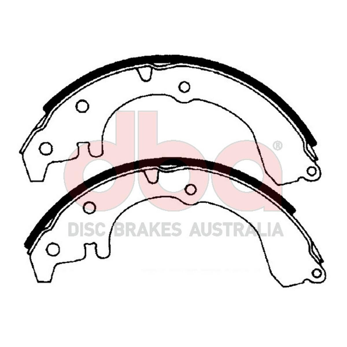 Street Series Brake Shoes [Daihatsu / Toyota Corolla 200mm], , scaau_hi-res