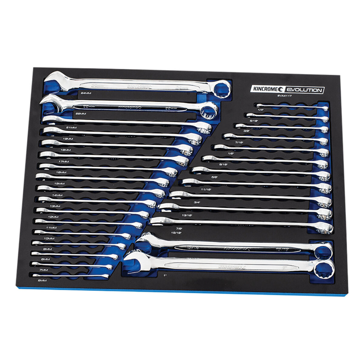 Kincrome combination shop spanner set