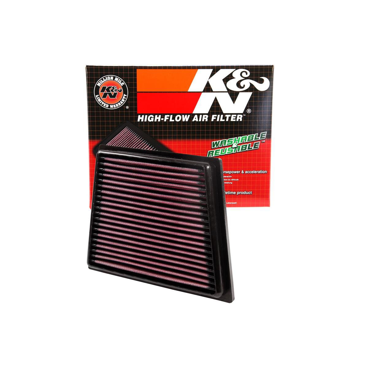 K&N HI-FLOW AIR FILTER - REUSABLE, , scaau_hi-res
