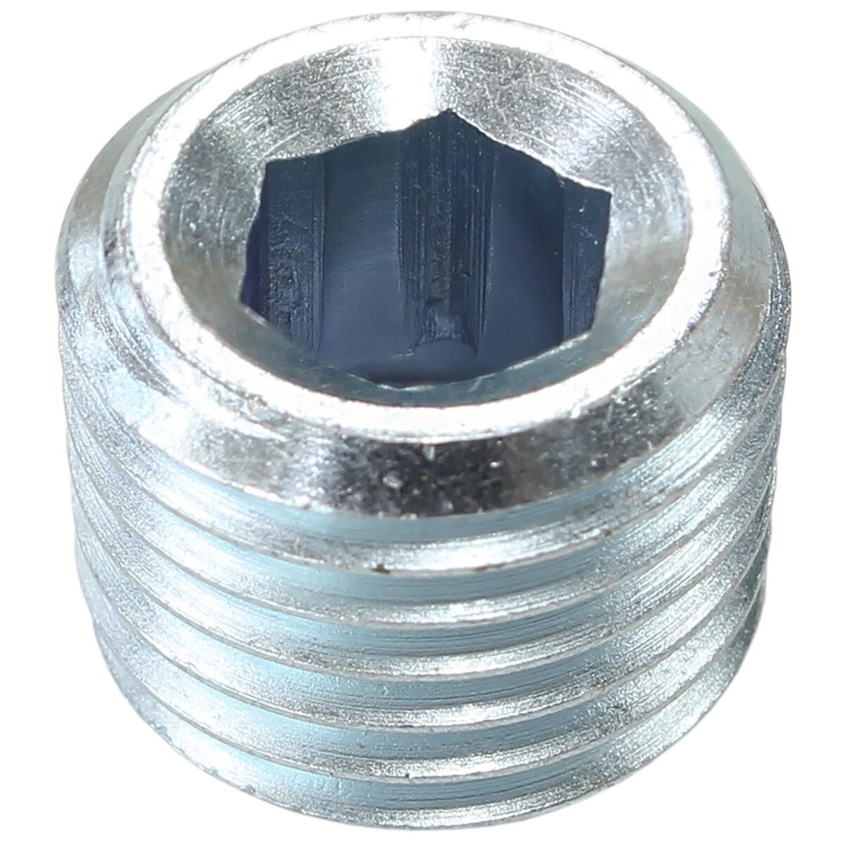 1/8" NPT PORT PLUG STEEL ZINC, , scaau_hi-res
