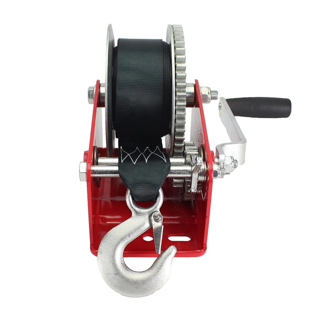 Sunrise Hand Winch 1800lbs (817kg) Two Speed 8m Strap, , scaau_hi-res