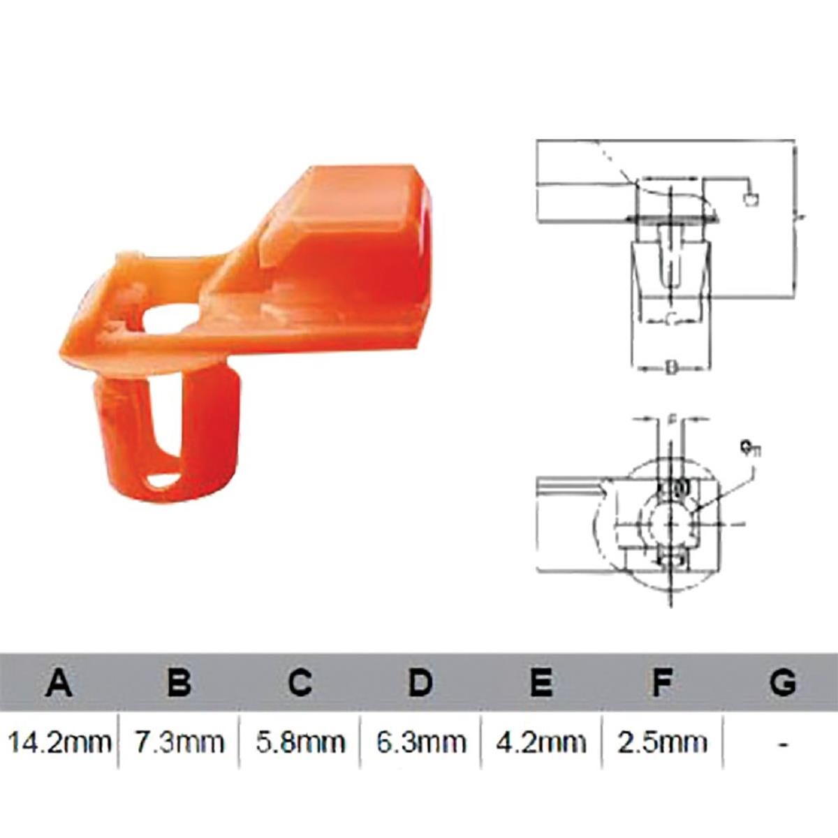 PKT 10 DOOR LOCK CLIP, , scaau_hi-res