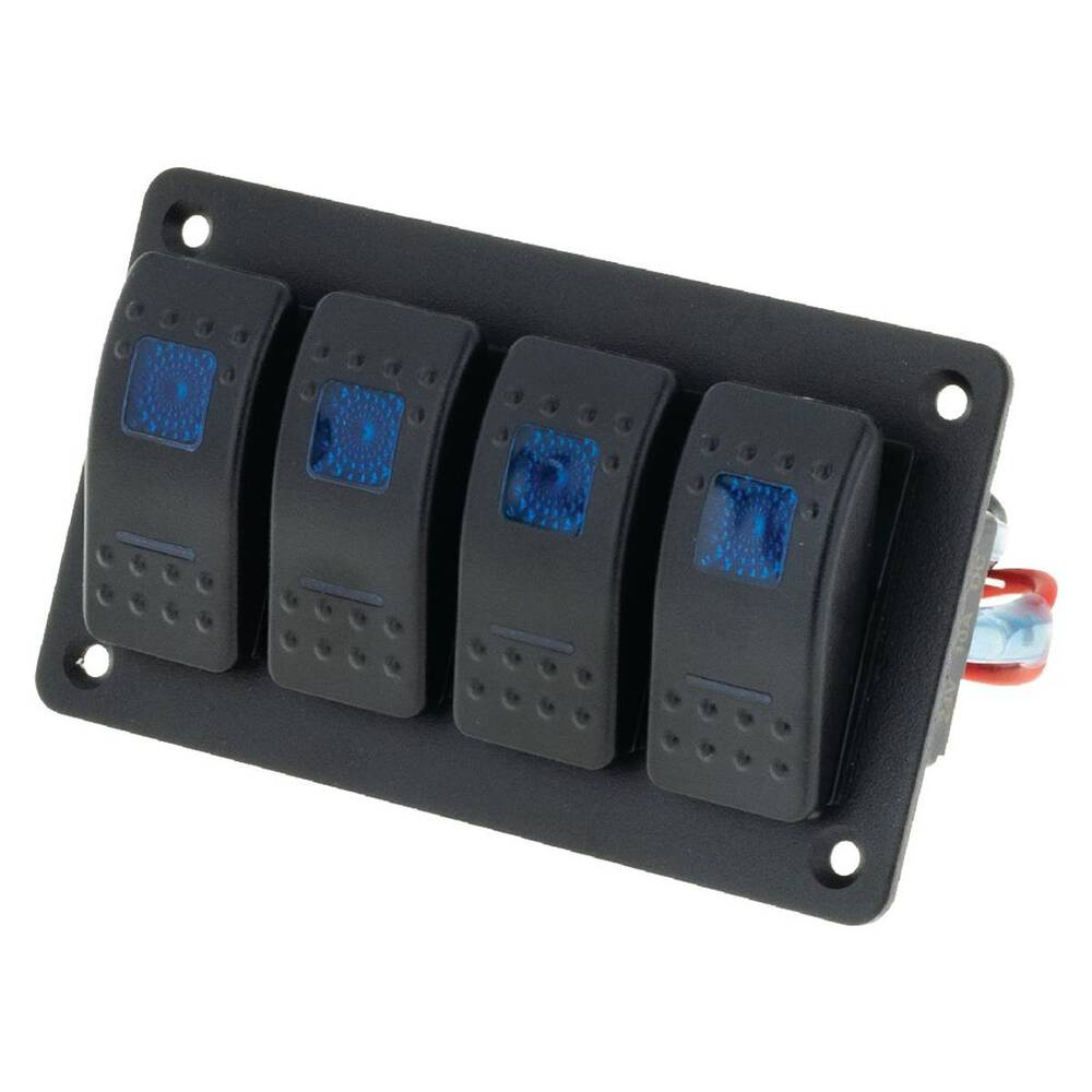 Jaylec LED 4 Way Rocker Switch Panel - SW8260 | Supercheap Auto