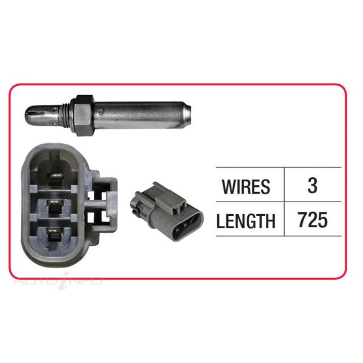 OX SENSOR - NISSAN THREE WIRE TITANIA, , scaau_hi-res