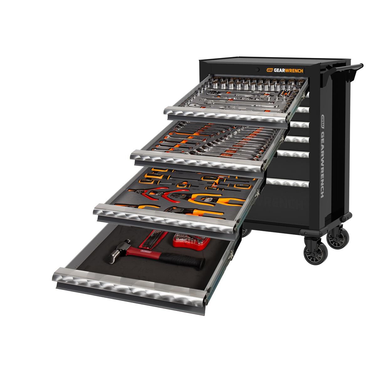 176PC COMB TOOL KIT + 28" TOOL TROLLEY, , scaau_hi-res