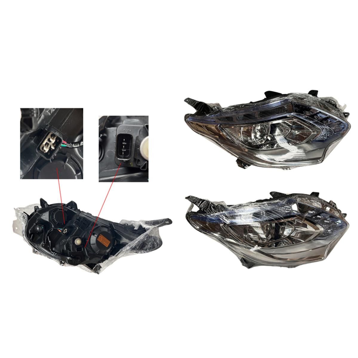 TRITON (GLS EXCEED) 1/15-10/18 HEADLIGHT CHROMED (XENON ,PROJECTOR ,D5S) (+LIGHT BLUE REFLECTOR) (R), , scaau_hi-res