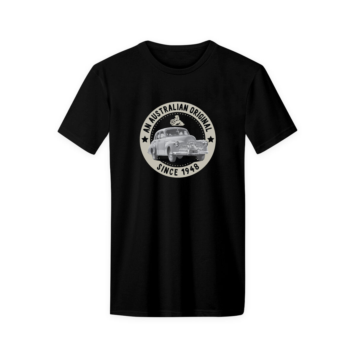 ADULT COTTON T-SHIRT-BLACK [AN AUSTRALIAN 1948 ORIGINAL] [3XL], , scaau_hi-res
