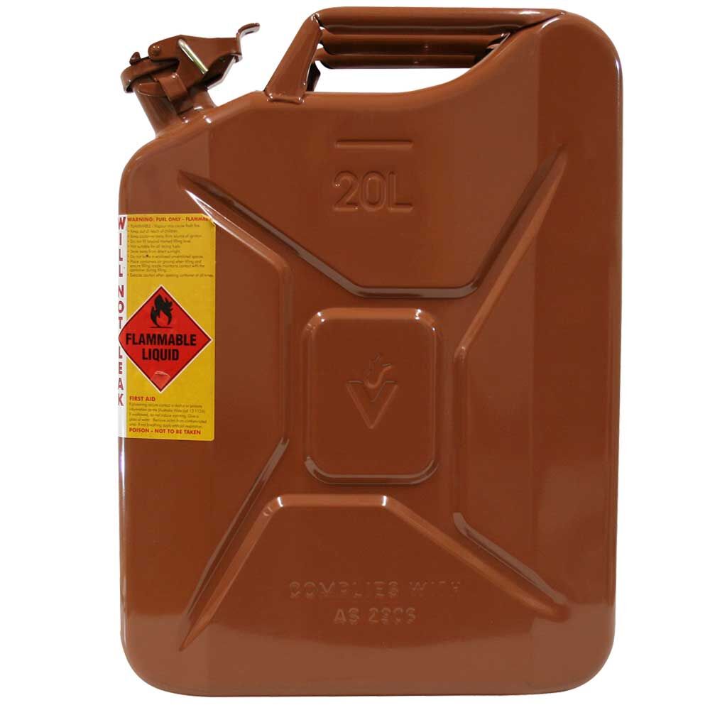 METAL JERRY CAN 20L BIO DIESEL NUT BROWN CARTON QTY 5, , scaau_hi-res