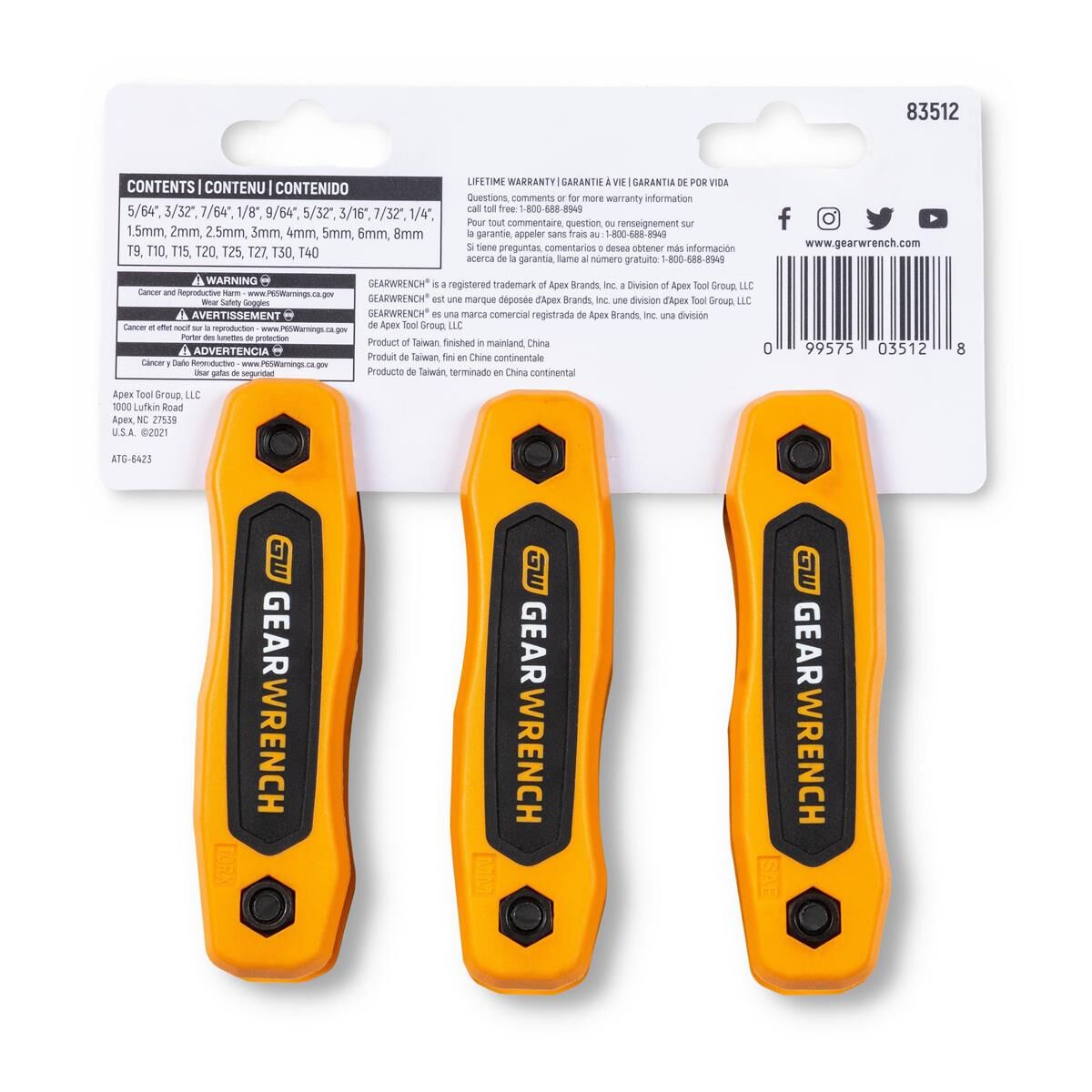 25 PIECE SAE/METRIC/TORX&reg; FOLDING HEX KEY SET, , scaau_hi-res