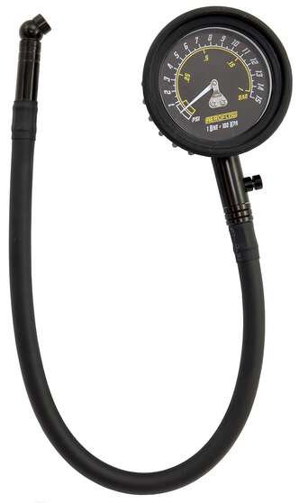 TYRE PRESSURE GAUGE 0-15 PSI TIRE 1.03 BAR BLACK ANALOGUE, , scaau_hi-res