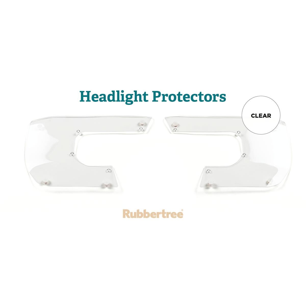 RubberTree Headlight Covers & Fitting Kit for Ford Everest UB 2022+ - F385H, , scaau_hi-res