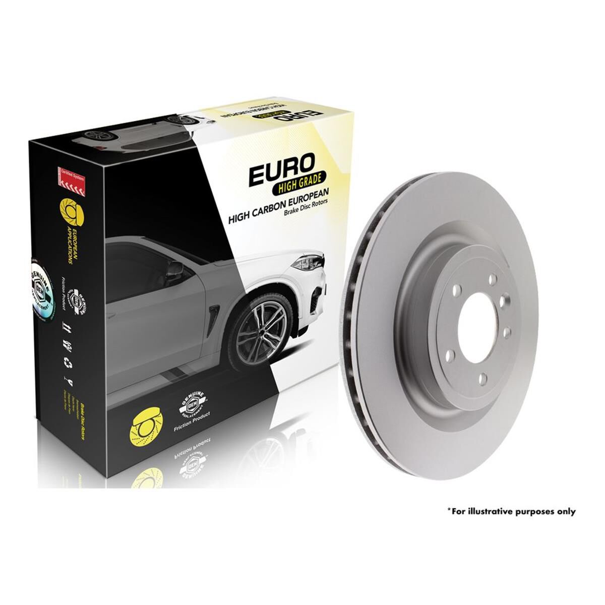 EURO-LINE BI-METAL BRAKE ROTORMERC W205 FRONT 318MM DRILLED, , scaau_hi-res