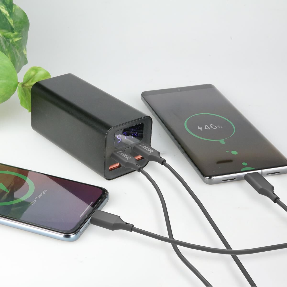 LASER 60W USB-C TO USB-C CABLE BLACK 2 PACK 2M | FAST CHARGE & DURABLE, , scaau_hi-res