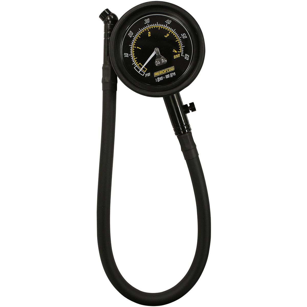 TYRE PRESSURE GAUGE 0-60 PSI TIRE 4.1 BAR BLACK ANALOGUE, , scaau_hi-res