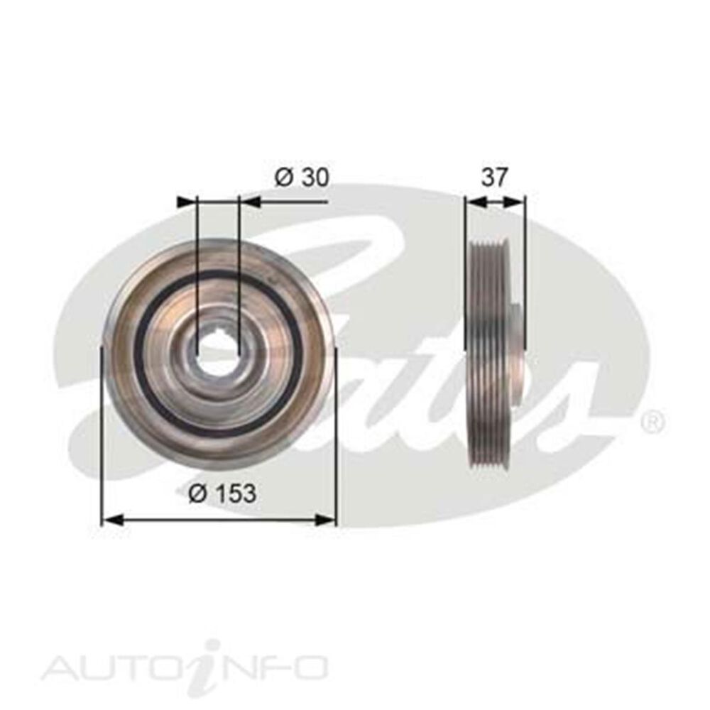 Gates Crankshaft Pulley TVD1090 Supercheap Auto