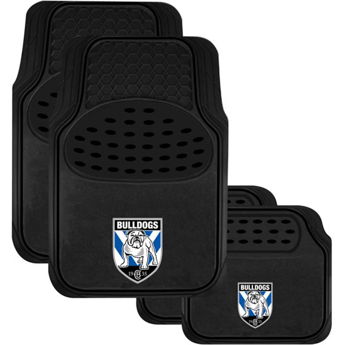 Bulldog floor mats top