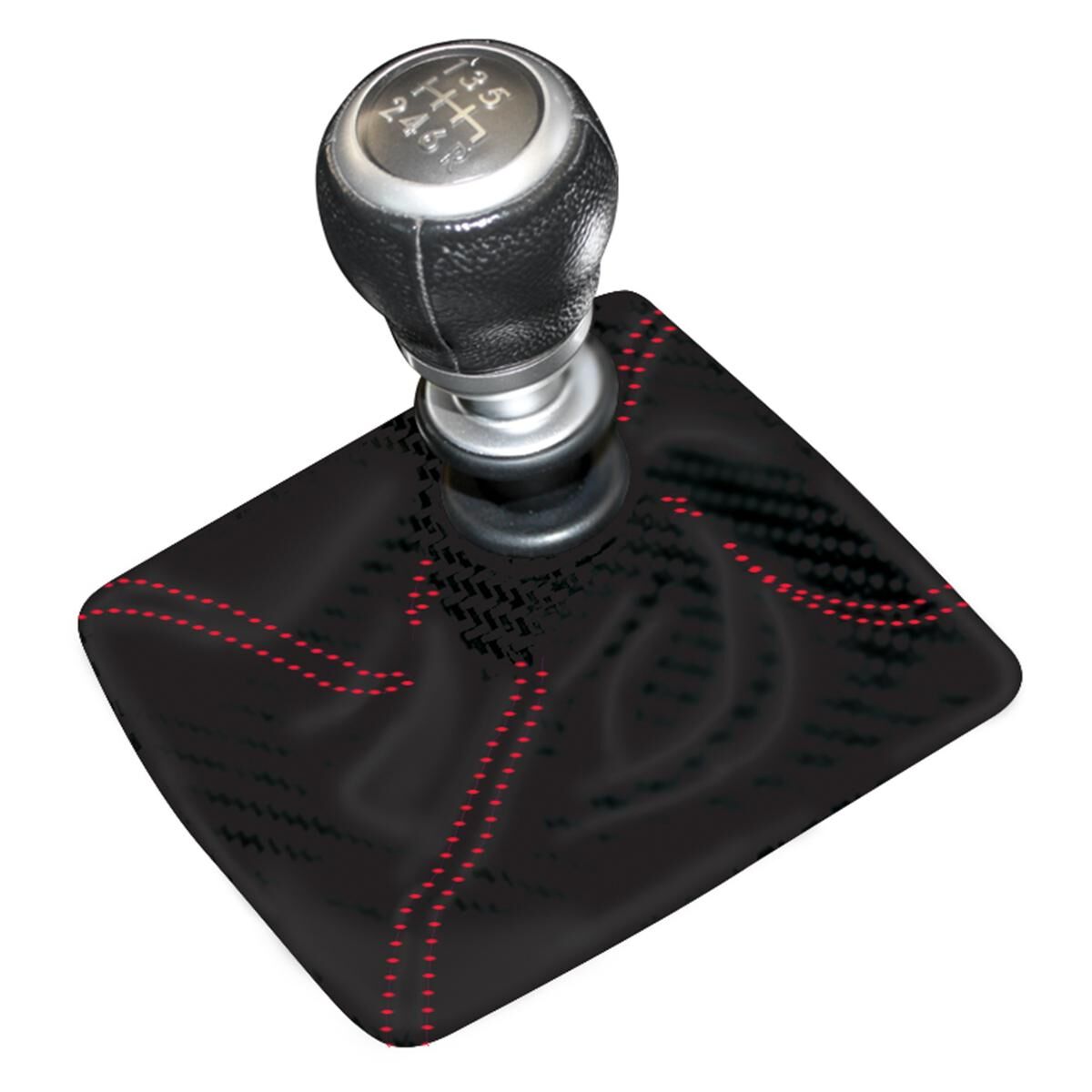 Universal Shift Boot Black with Red Stich up to 135mm x 135mm Openings, , scaau_hi-res
