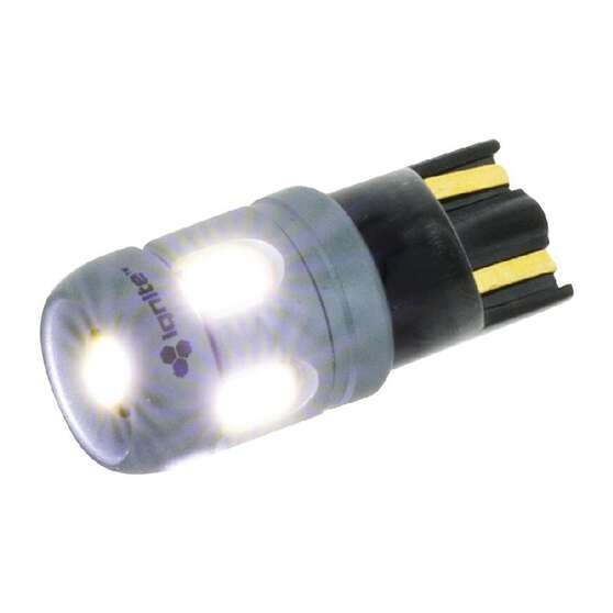 PKT 2 LED SIGNALLING GLOBE12v T10 WEDGE WHITE CANBUS400 LUMENS, , scaau_hi-res