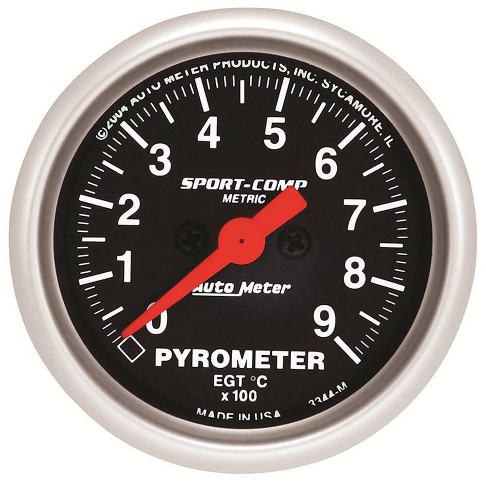 Autometer Sport-Comp Pyrometer Electric 10' Probe - 900 C, 2 1/16 Inch ...