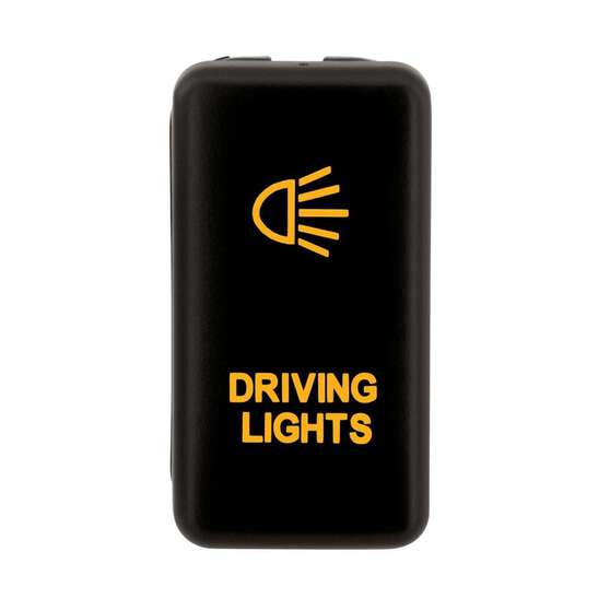 SWITCH PUSH BUTTON ON / OFF OE RPL 12V DRIVING LIGHTS AMBER ILLUM T/S EARLY TOYOTA HULK, , scaau_hi-res