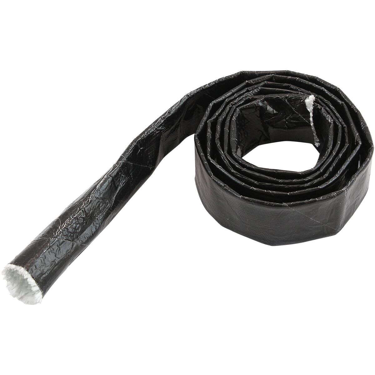 ALUMINISED HEAT SLEEVE 1/4-1/2BLACK FINISH 1 METER / 3 FT, , scaau_hi-res