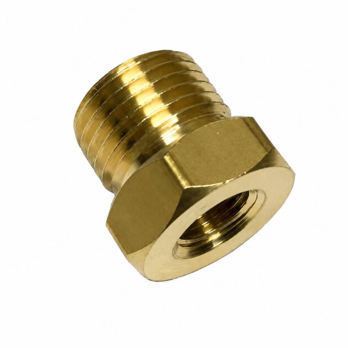 BRASS ELECTRIC OIL PRESURE GAUGE ADAPTOR - 1/8&rdquo; NPT (F) X M14-1.5 (M), , scaau_hi-res