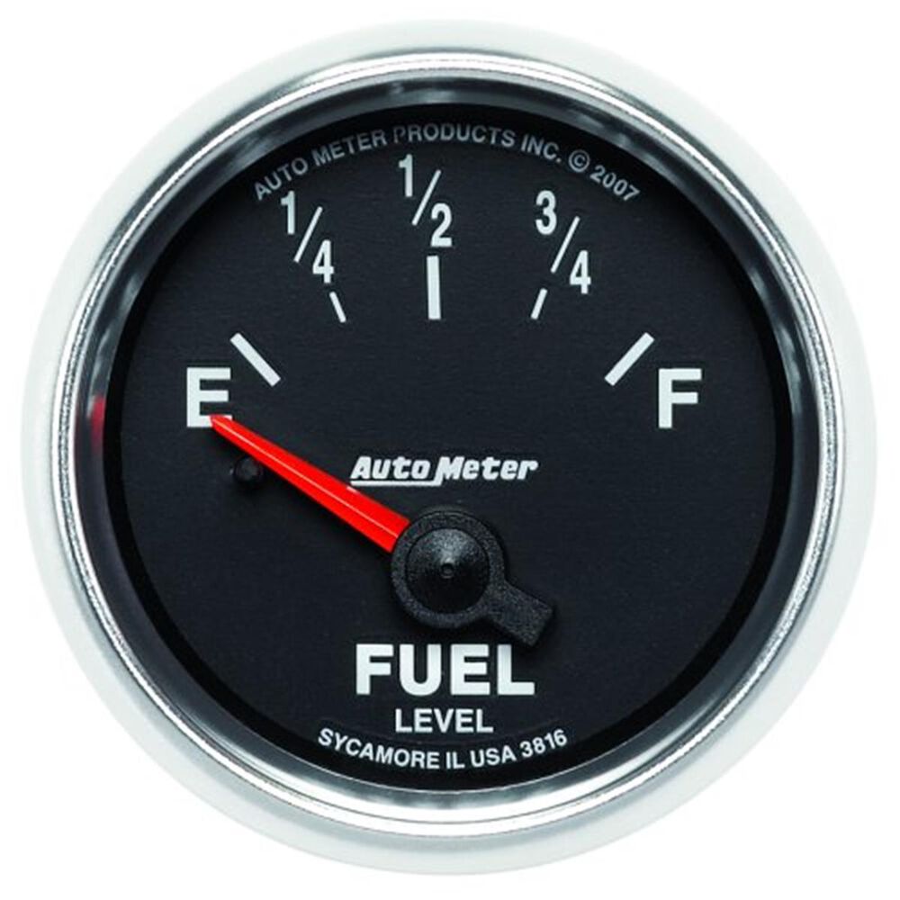 Autometer GS Fuel Level Gauges Electric 240 33 Ohm, 2 1/16 Inch