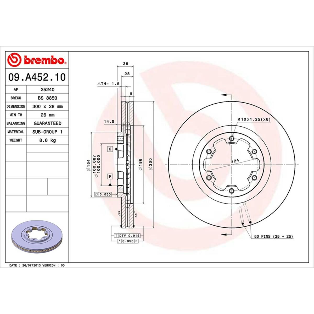 BREMBO DISC ROTOR, , scaau_hi-res