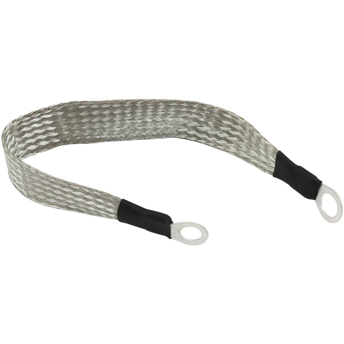 EARTH STRAP 300MM LONG GROUND ALTERNATOR 5/16" 3/8" EYELET, , scaau_hi-res