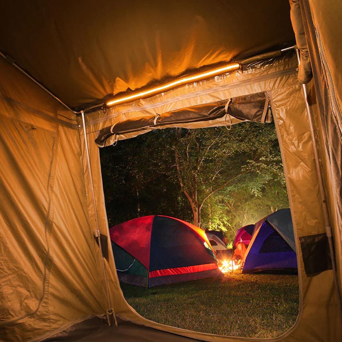 LIFESTYLE 1.3M EZY-FIT ORANGE/WHITE LED FLEXIBLE STRIP LIGHT, , scaau_hi-res