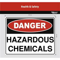 HAZARDOUS CHEMICALS SIGN 25CM, , scaau_hi-res