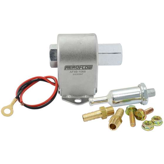 4 - 7 PSI 35 GPH INLINE FUEL PUMP METAL 1/8" NPT FACET 5/16" AEROFLOW - AF 49-1068, , scaau_hi-res