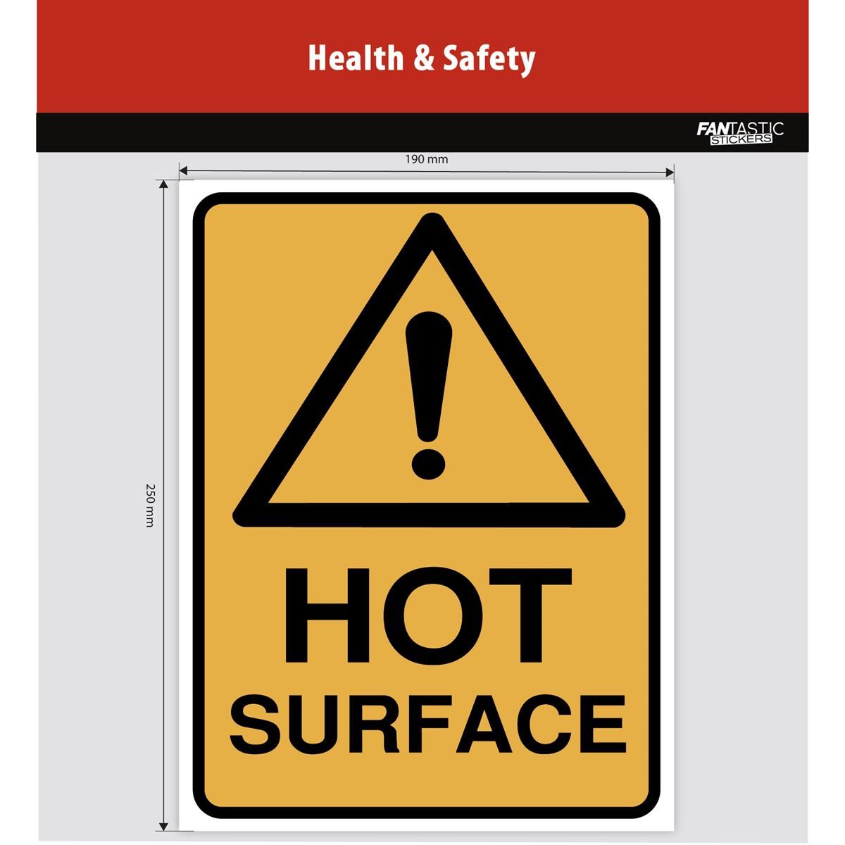 HOT SURFACES SIGN 25CM, , scaau_hi-res