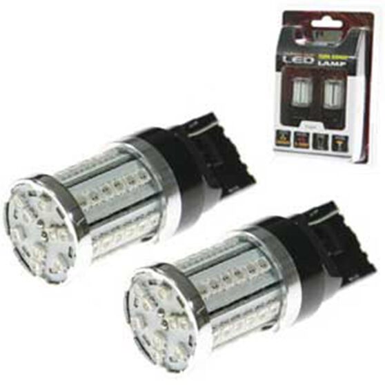 REPLACEMENT BULBS  20MM WEDGE DOUBLE POLE 45 LED RED, , scaau_hi-res